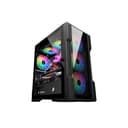 1st Player Trilobite T3 Tempared Glass Micro ATX PC Case - Black thumbnail 2