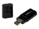 StarTech.com USB Sound Card - 3.5mm Audio Adapter - External Sound Card - Black - External Sound Card (ICUSBAUDIOB) - sound card - USB 2.0 thumbnail 4