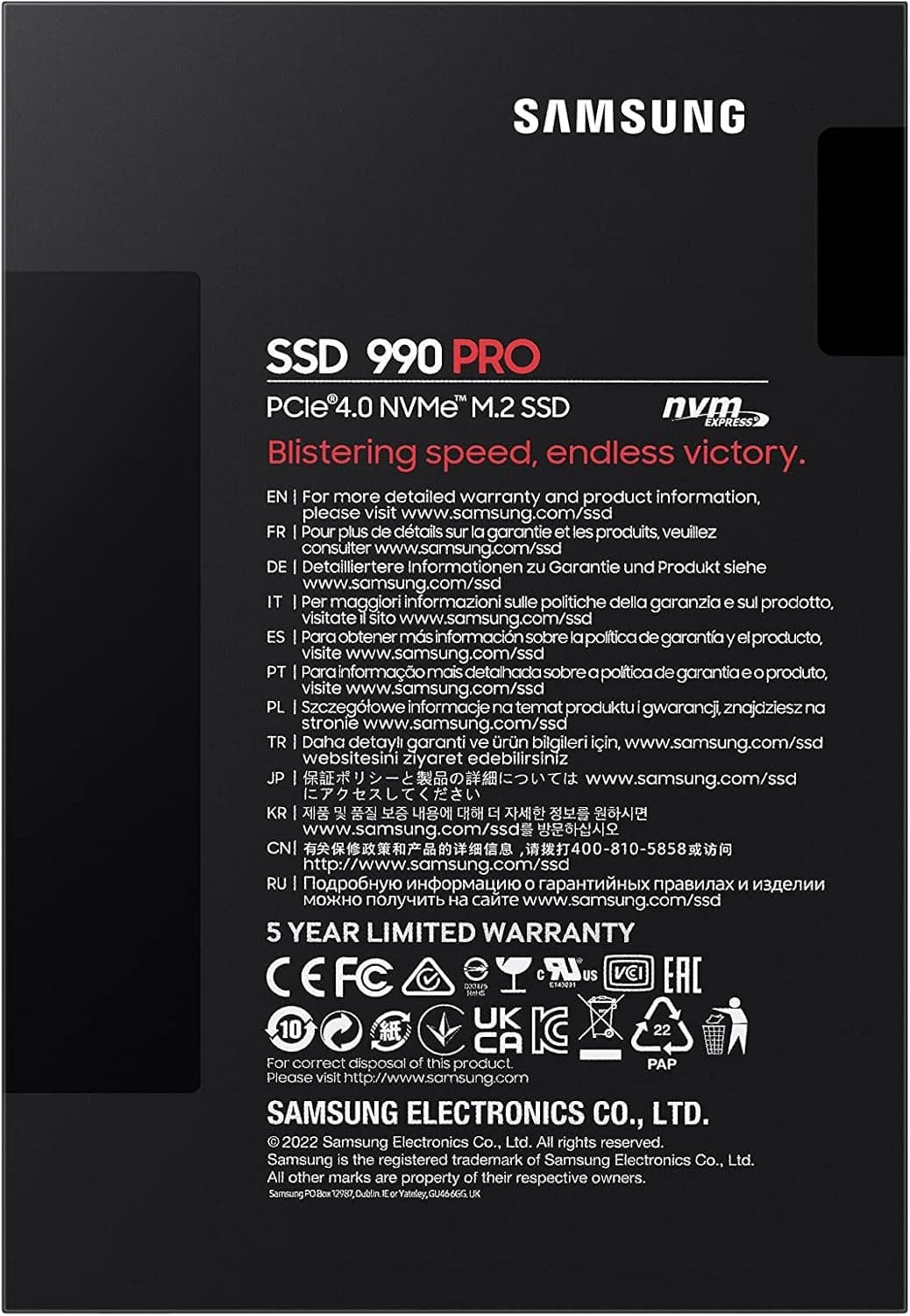Samsung 990 PRO PCIe 4.0 NVMe M.2 2280 Internal SSD - 2TB - Image 3
