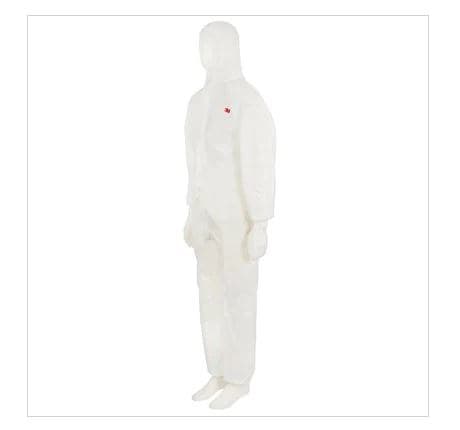 3M 4520 Protective Coverall White/Green - Medium