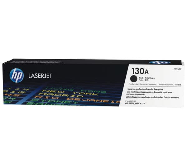 HP 130A Black Original LaserJet Toner Cartridge (CF350A) - Image 2