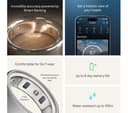 Oura Ring 4 Smart Ring - Brushed Silver, Size 12 thumbnail 5