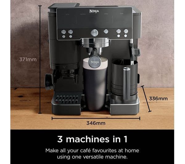 Ninja Luxe Café Premier Series 3-in-1 Bean to Cup Coffee Machine - Black - Image 2