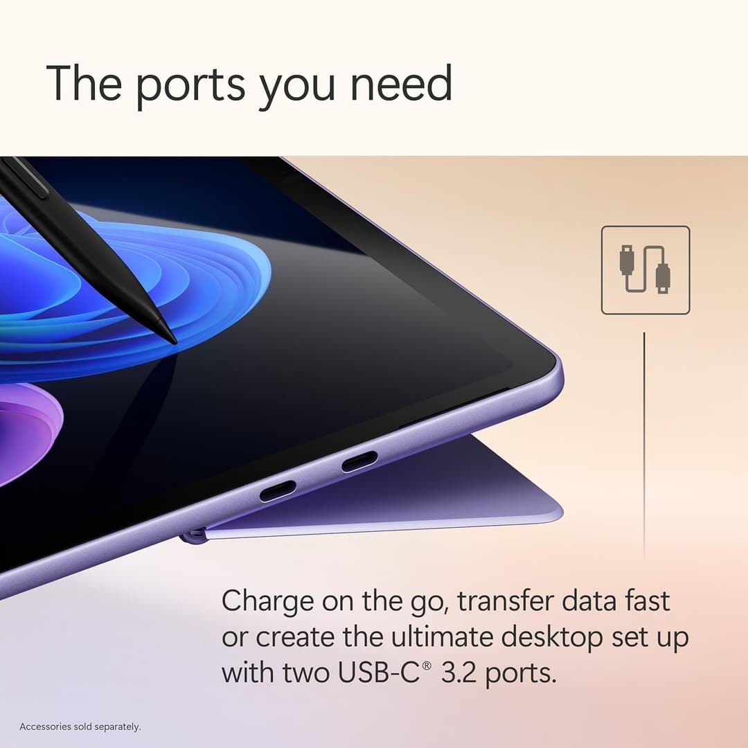 Microsoft Surface Pro 12" Copilot+ PC Snapdragon X Plus 16GB 512GB - Violet (Device only) - Image 7