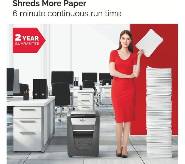 REXEL Momentum X410 Cross Cut Paper Shredder - Image 4