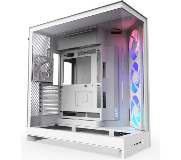 NZXT H9 FLOW RGB ATX Mid-Tower Case White