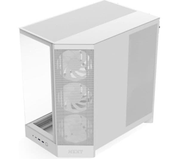 NZXT H9 FLOW RGB ATX Mid-Tower Case White - Image 2