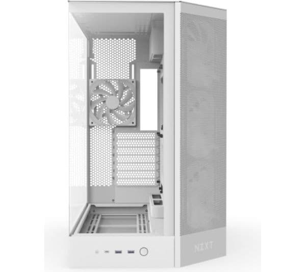 NZXT H9 FLOW RGB ATX Mid-Tower Case White - Image 4