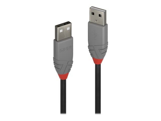 Lindy 36693 Anthra Line USB 2.0 Type A to Type A Cable 2m - Black - Image 4