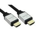 Cables Direct Certified Ultra High Speed HDMI 2.1 8K Braided Cable Silver/Black - 1m thumbnail 2