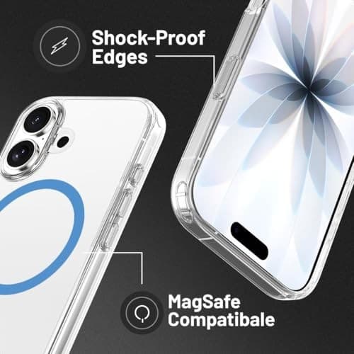 OX MagClear MagSafe Case for Apple iPhone 17 - Blue - Image 9