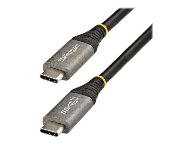 StarTech USB315CCV2M USB-C to USB-C Cable 2m 5Gbps 100W - Black/Grey - Image 3
