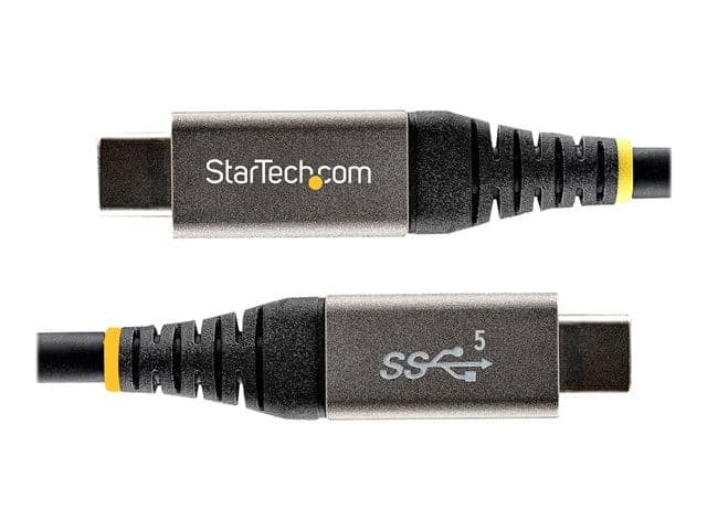 StarTech USB315CCV2M USB-C to USB-C Cable 2m 5Gbps 100W - Black/Grey - Image 5