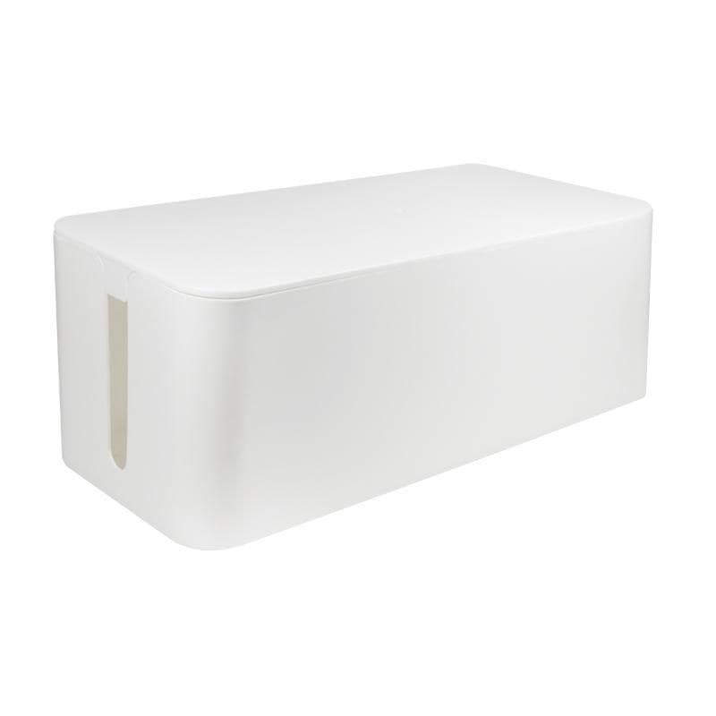 LogiLink KAB0063 Cable Box, Large, 407 x 157 x 133.5 mm, White - Image 1