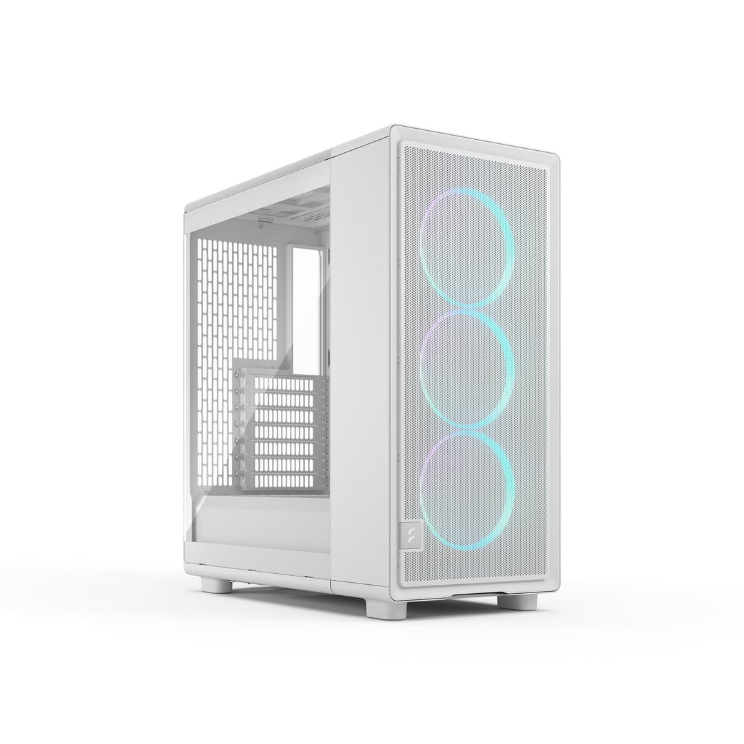 Fractal Design Epoch ATX Mid-Tower PC Case - White RGB TG Clear - Image 1