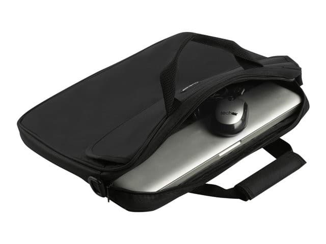 Techair Classic Basic Notebook Briefcase 15-16" - Black - Image 3