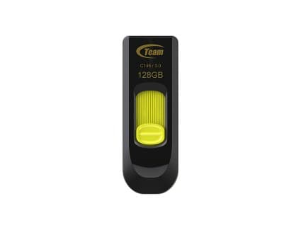 TEAMGROUP C145 USB 3.2 Gen 1 Type-A Flash Drive 128GB - Black/Yellow