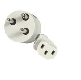 Mercodan SmarTplug Danish (Type K) to IEC C13 Power Cable, 3m, Grey