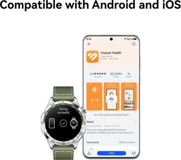 Huawei Watch GT 4 Smartwatch 46mm Green - Image 3