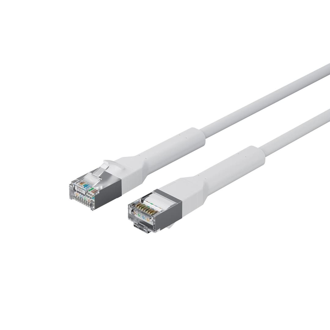 Lanview CAT6A U/FTP LSZH Bendable Booted Patch Cable 0.25m - White - Image 1