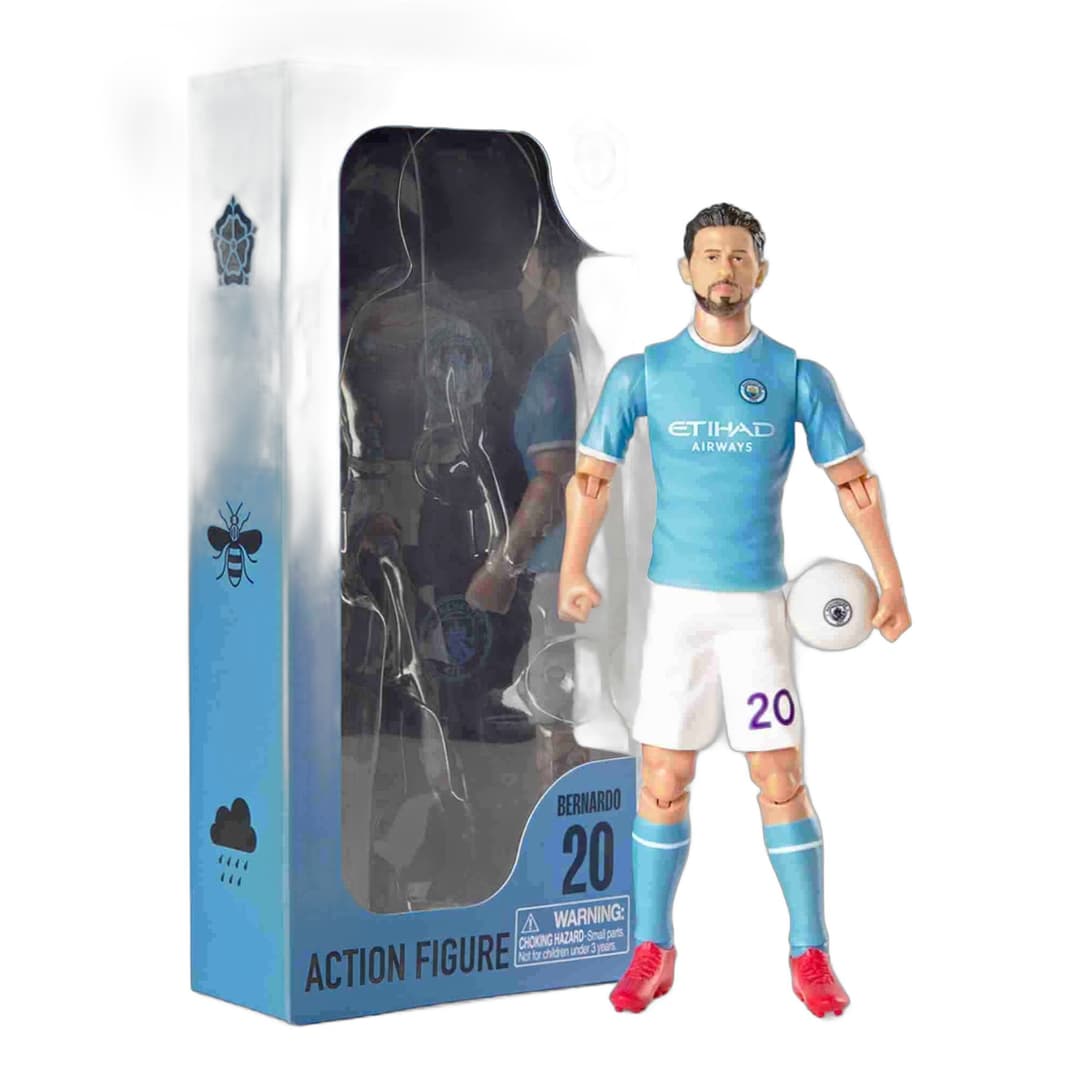 Bernardo Silva Manchester City Fully Articulated Figurine - Image 6