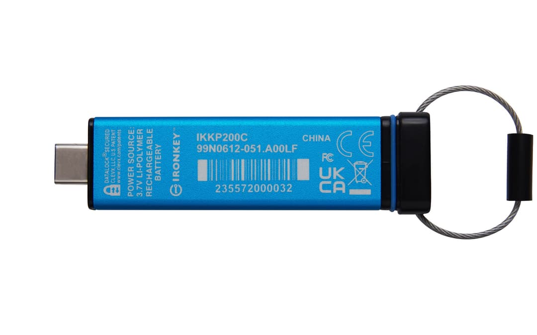 Kingston IronKey Keypad 200C 32GB USB-C Hardware-Encrypted Flash Drive, FIPS 140-3 Level 3 (IKKP200C/32GB) - Image 2