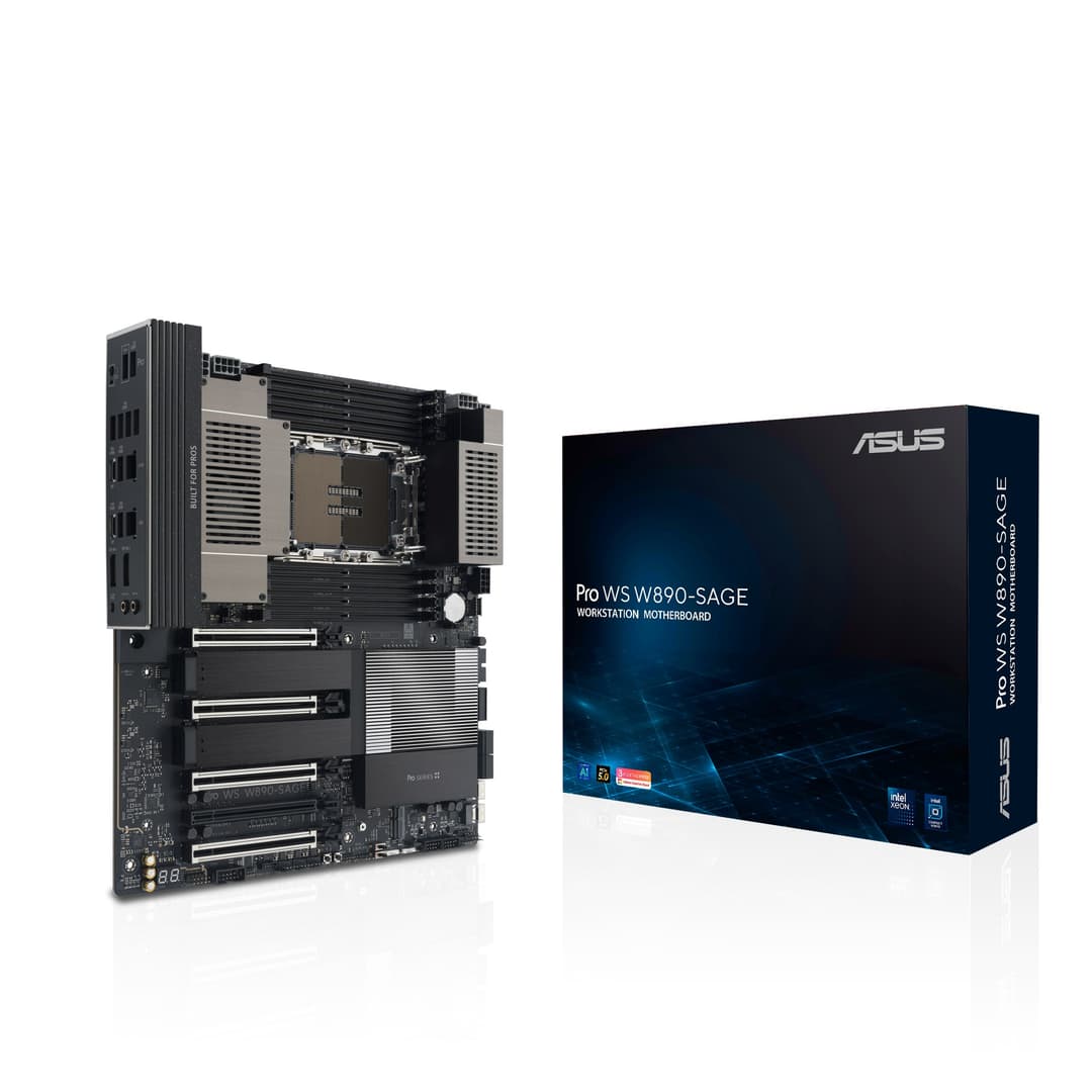 ASUS Pro WS W890-SAGE Intel W890 LGA 4710-2 DDR5 CEB Workstation Motherboard - Image 1