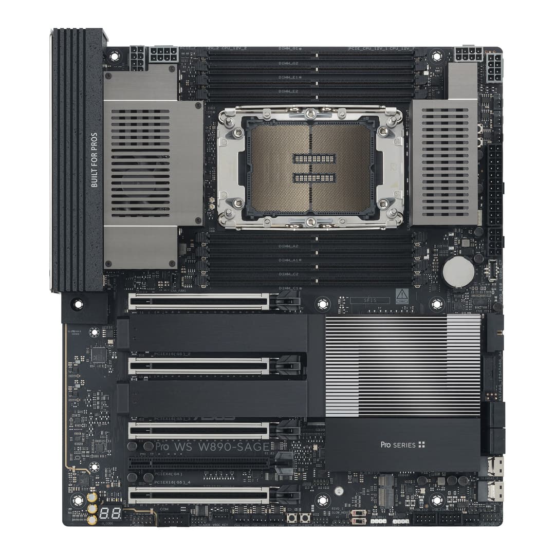 ASUS Pro WS W890-SAGE Intel W890 LGA 4710-2 DDR5 CEB Workstation Motherboard - Image 2