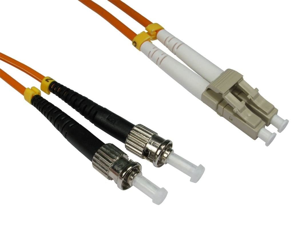 Cables Direct 30m OM2 Fibre Optic Cable, LC - ST (Multi-Mode) - Image 1