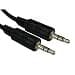 Cables Direct 1.2m 3.5mm Stereo Jack to Jack Audio Cable with Gold Connectors - Black (2TT-01) - Image 3