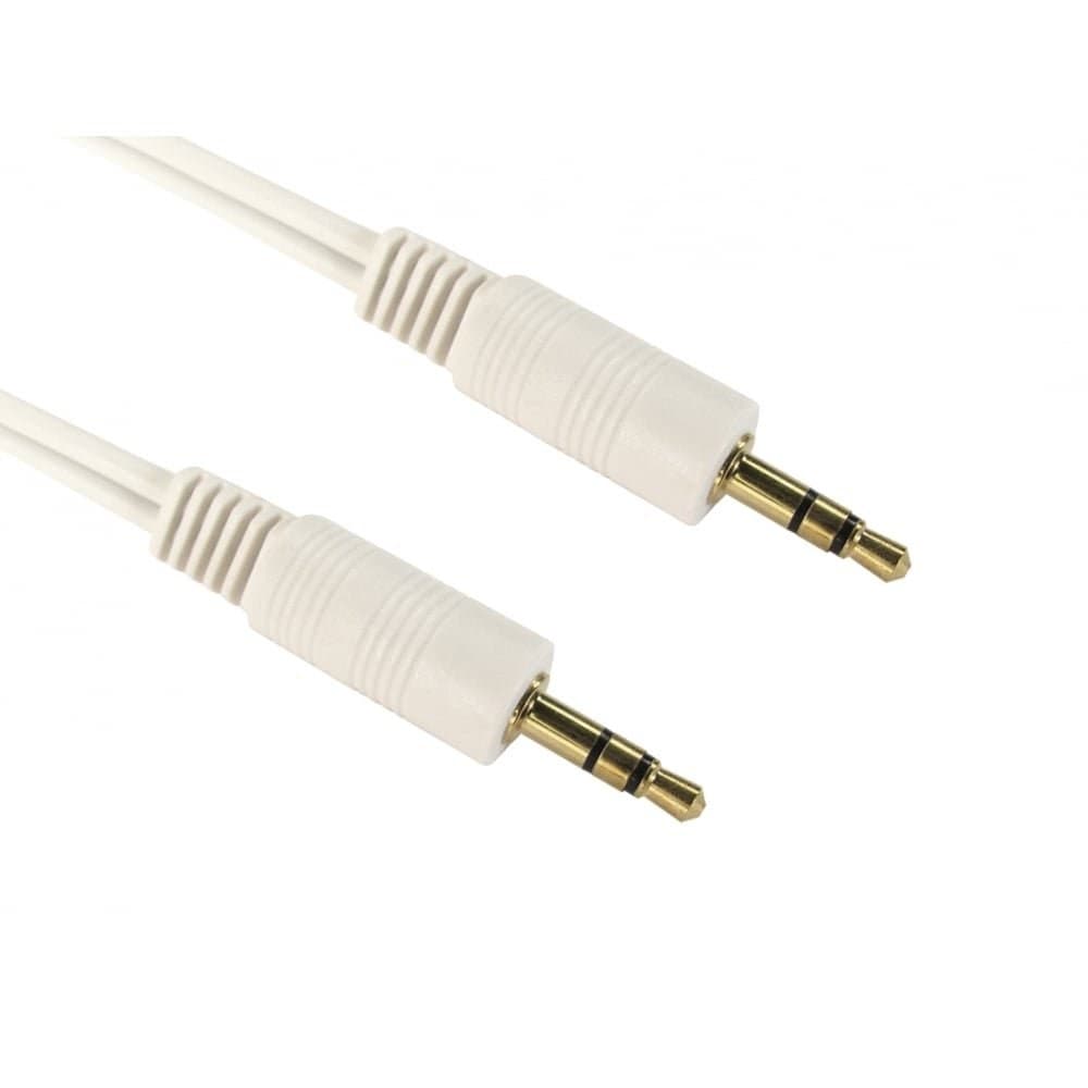 Cables Direct 1.2m 3.5mm Stereo Jack to Jack Audio Cable with Gold Connectors - Black (2TT-01) - Image 4