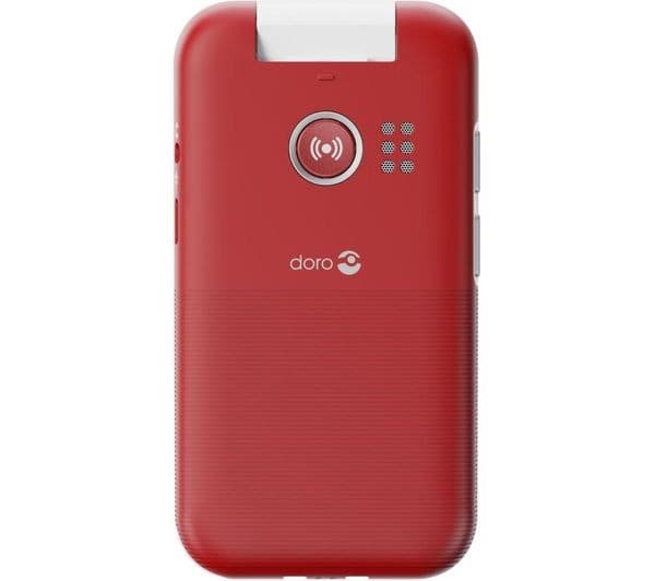 Doro Leva L30 4G Flip Phone - Red & White - Image 2