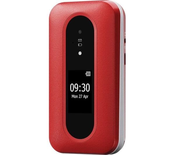 Doro Leva L30 4G Flip Phone - Red & White - Image 8