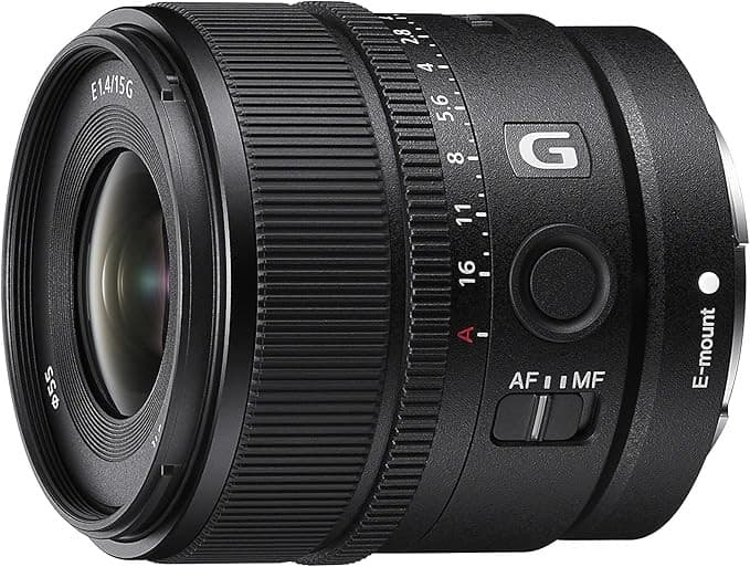 Sony E 15mm F1.4 G APS-C Wide Angle Prime Lens for Sony E Mount Cameras