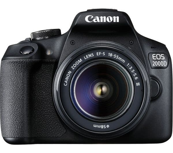 Canon EOS 2000D DSLR Camera - EF-S 18-55mm f/3.5-5.6 III Lens Kit