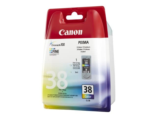 Canon CL-38 - colour (cyan, magenta, yellow) - original - ink cartridge