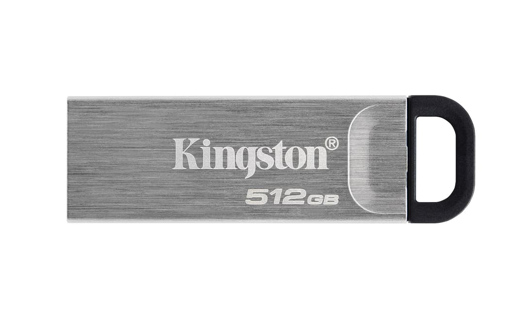 Kingston DataTraveler Kyson USB 3.2 Gen 1 Metal Flash Drive 512GB - Silver - Image 1