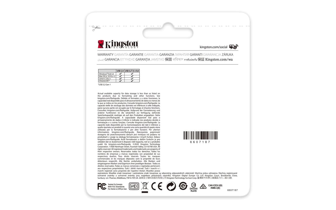 Kingston DataTraveler Kyson USB 3.2 Gen 1 Metal Flash Drive 512GB - Silver - Image 5