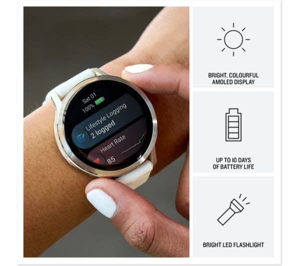 Garmin Venu 4 Smartwatch 41mm Silver - Image 3