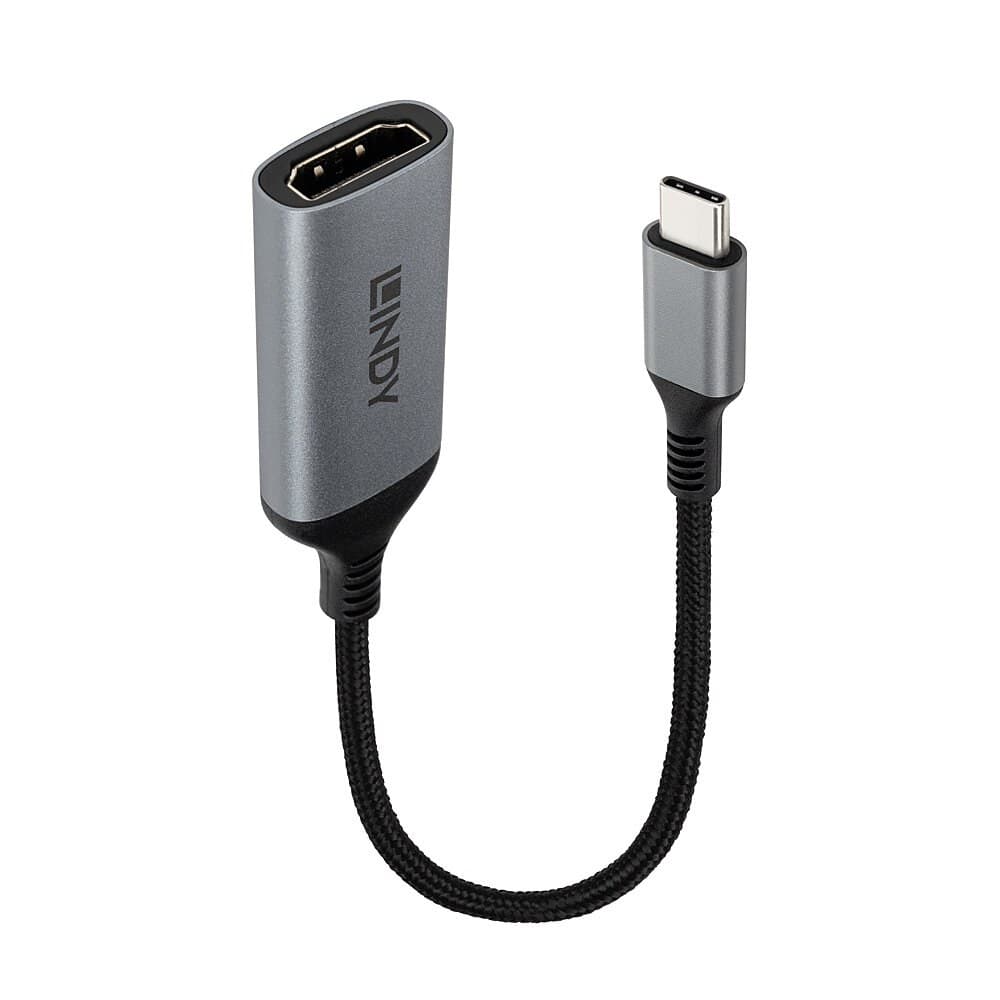 Lindy 43428 USB Type-C to HDMI 8K60 Converter 0.15 m Grey