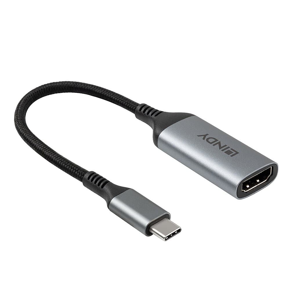 Lindy 43428 USB Type-C to HDMI 8K60 Converter 0.15 m Grey - Image 4