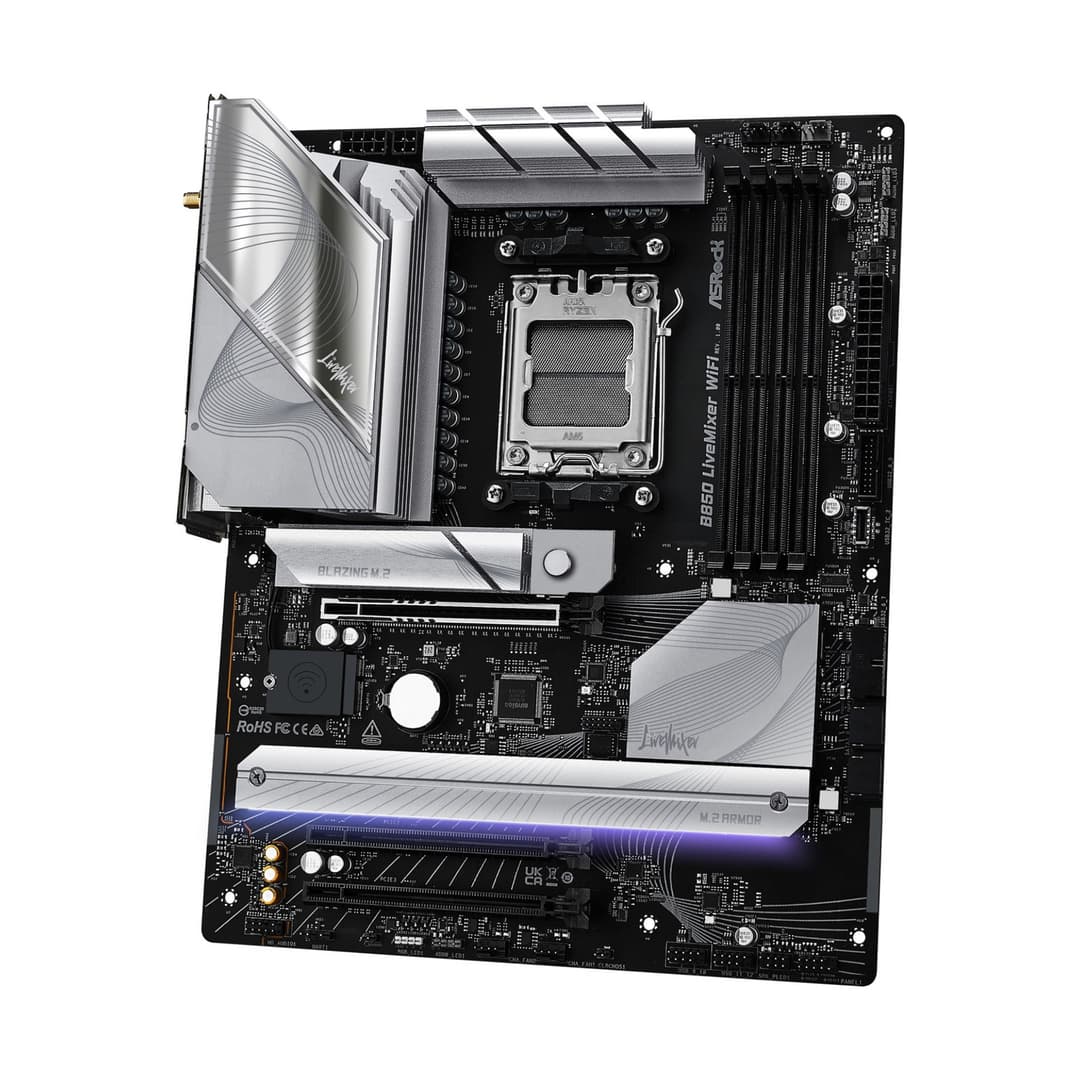Asrock B850 LIVEMIXER WIFI AMD B850 DDR5 ATX Socket AM5 Motherboard - Image 4