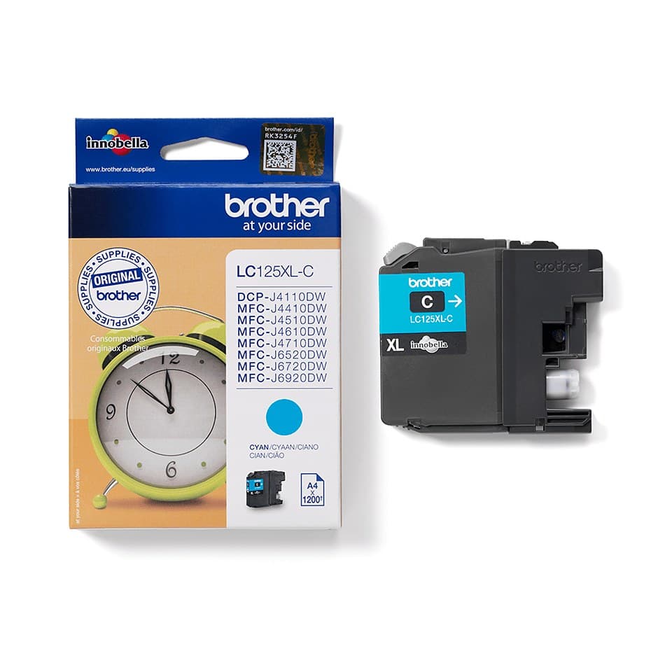 Brother LC125XL Original High Yield Ink Cartridge 1,200 Pages - Cyan - Image 2
