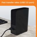 WD Elements Desktop External Hard Drive 20TB - Black thumbnail 4
