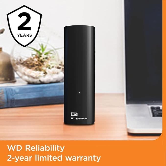 WD Elements Desktop External Hard Drive 20TB - Black - Image 5
