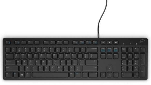 Dell KB216 Multimedia Wired USB Keyboard Black - French AZERTY - Image 1
