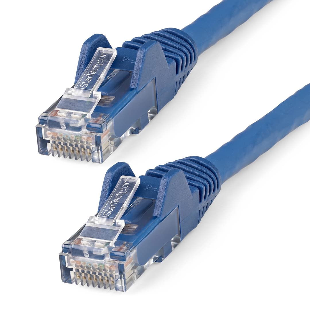 StarTech.com 10m CAT6 Ethernet Cable - LSZH (Low Smoke Zero Halogen) - 10 Gigabit 250Mhz 100W PoE RJ45 10GbE UTP Network Patch Cord Snagless with Strain Relief - Blue, CAT 6, ETL Verified, 24AWG - Image 1