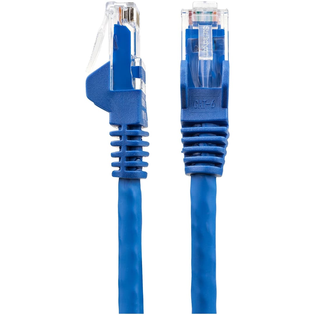StarTech.com 10m CAT6 Ethernet Cable - LSZH (Low Smoke Zero Halogen) - 10 Gigabit 250Mhz 100W PoE RJ45 10GbE UTP Network Patch Cord Snagless with Strain Relief - Blue, CAT 6, ETL Verified, 24AWG - Image 3
