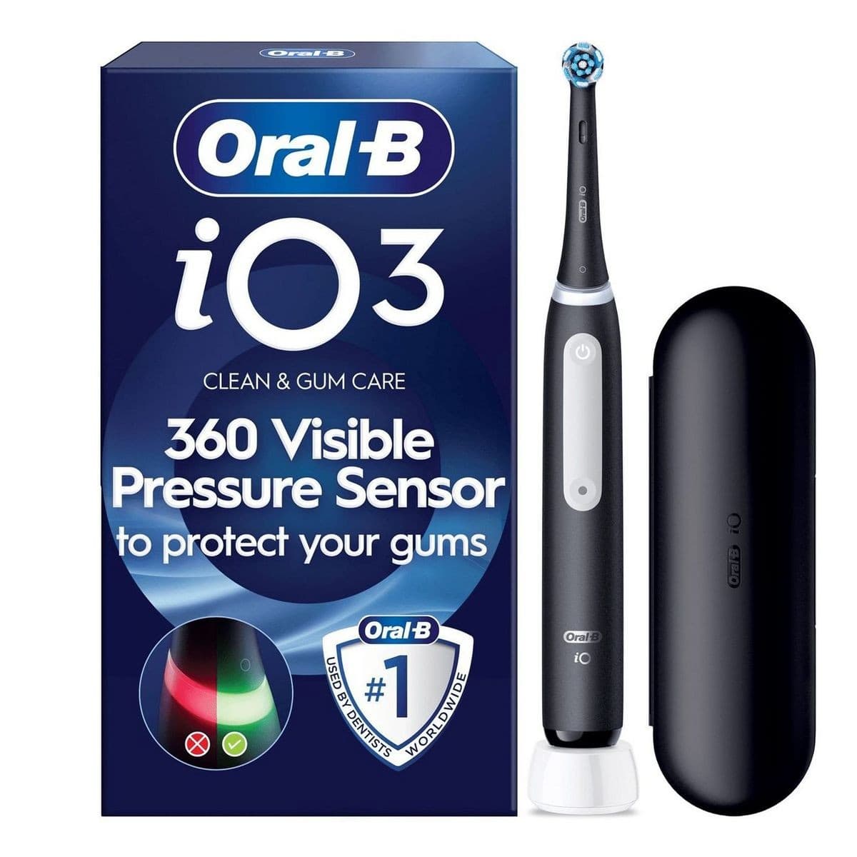 Oral-B iO3 Electric Toothbrush - Matt Black, Single
