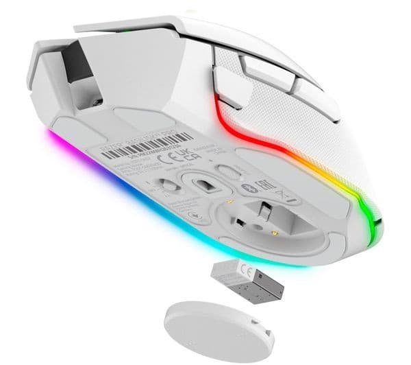 Razer Basilisk V3 Pro Wireless Gaming Mouse - White - Image 1